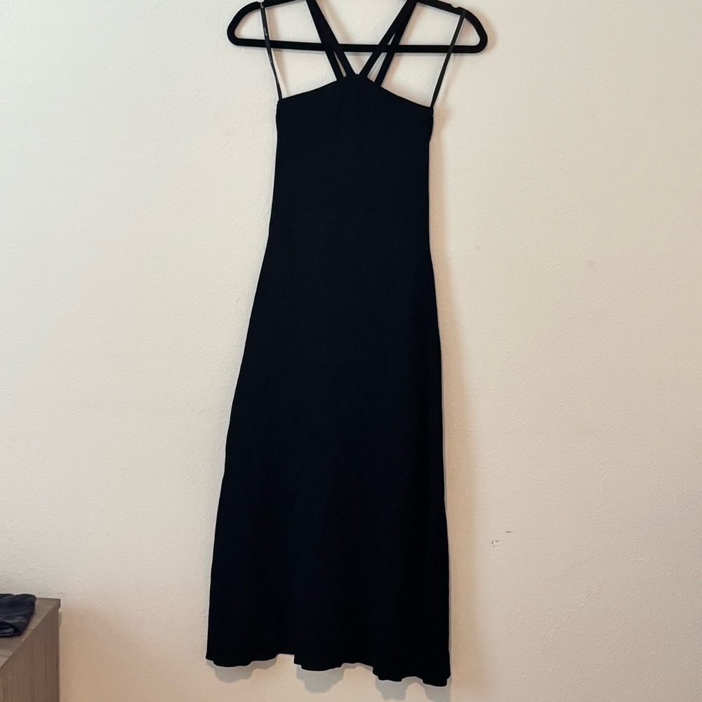 Women‎ MINKPINK Black Christy Knit Strappy Midi Dress Size XS